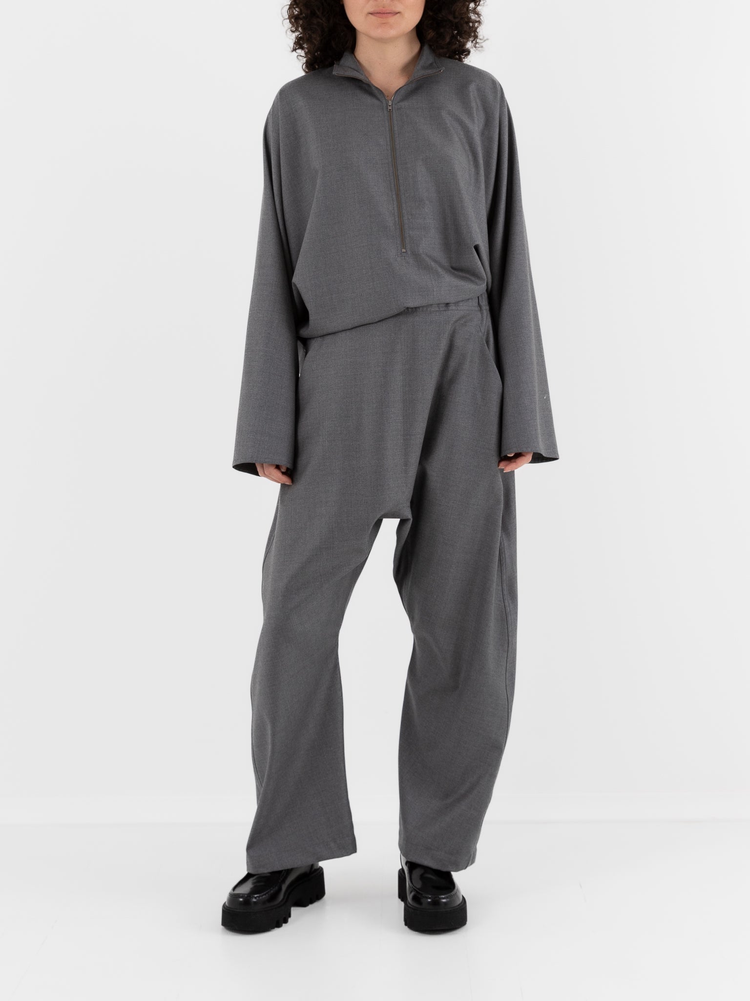Sofie D'Hoore Plof Pant in Mid Grey - SOFIE D'HOORE at Worthwhile