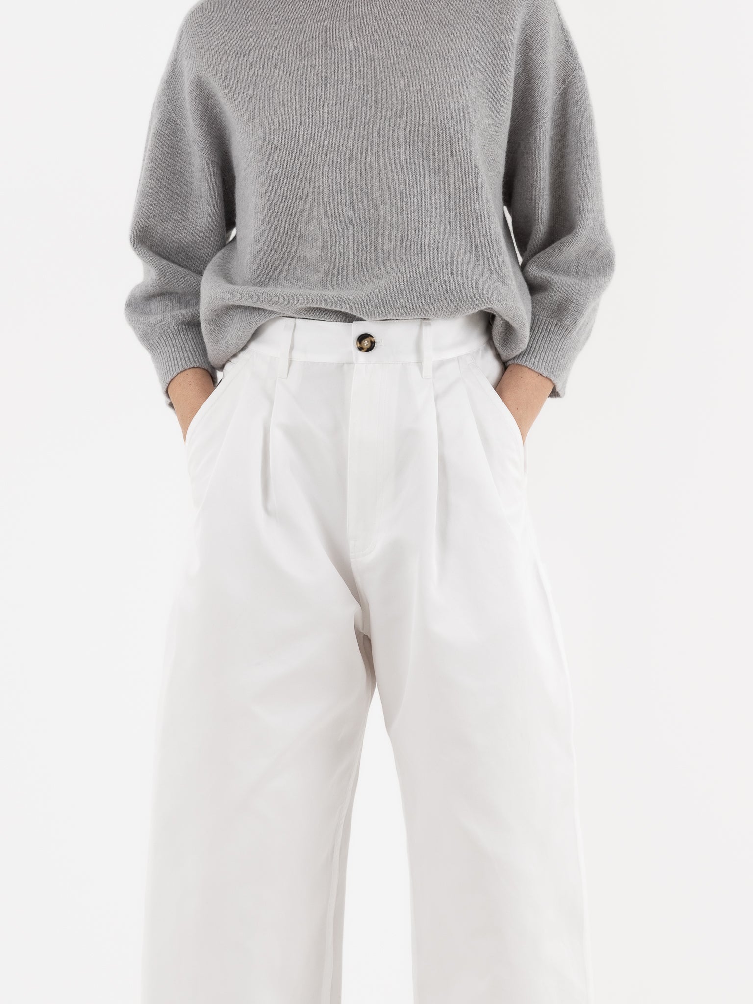 Sofie D'Hoore Polke Pant in Swan - SOFIE D'HOORE at Worthwhile