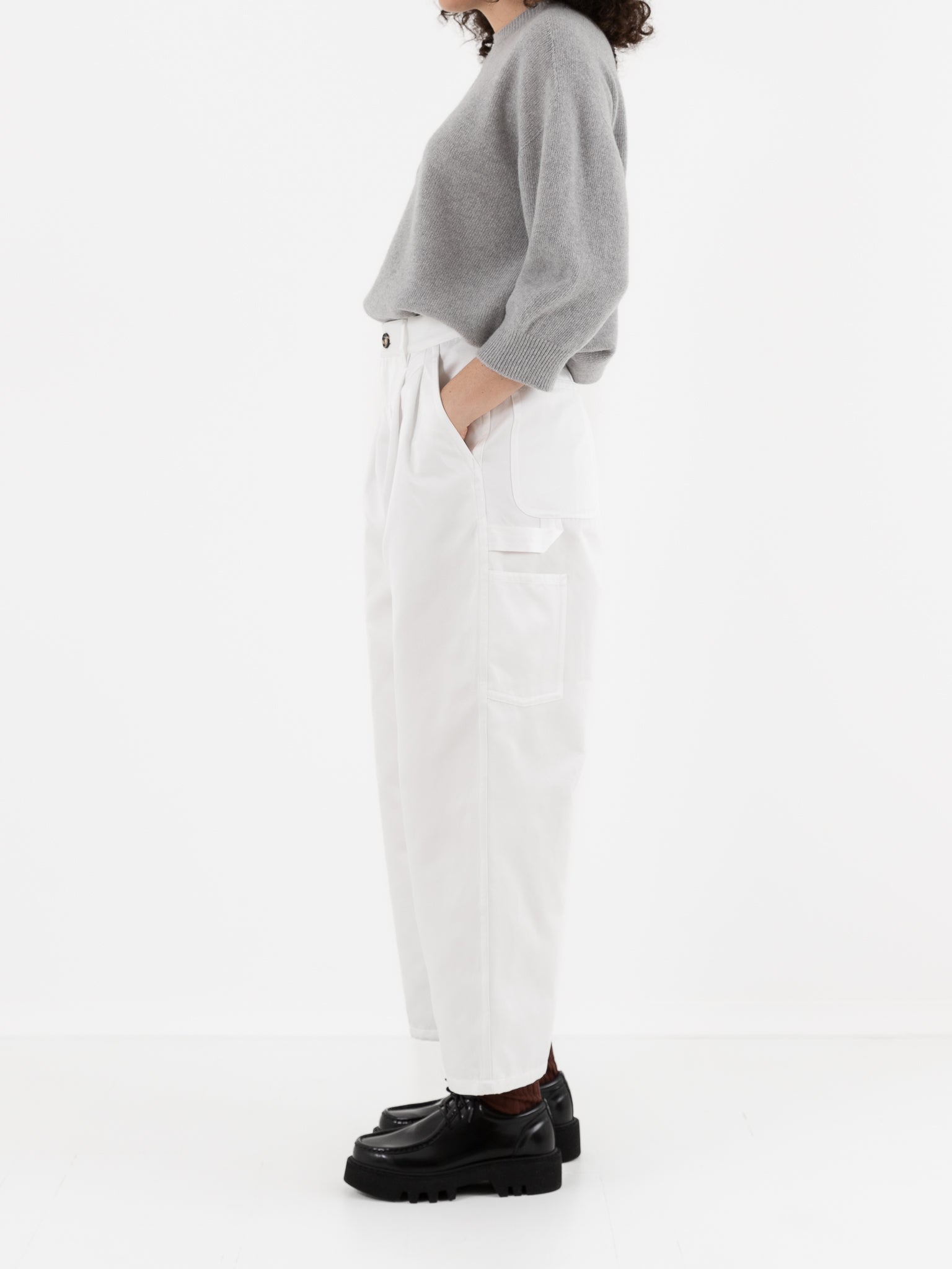 Sofie D'Hoore Polke Pant in Swan - SOFIE D'HOORE at Worthwhile