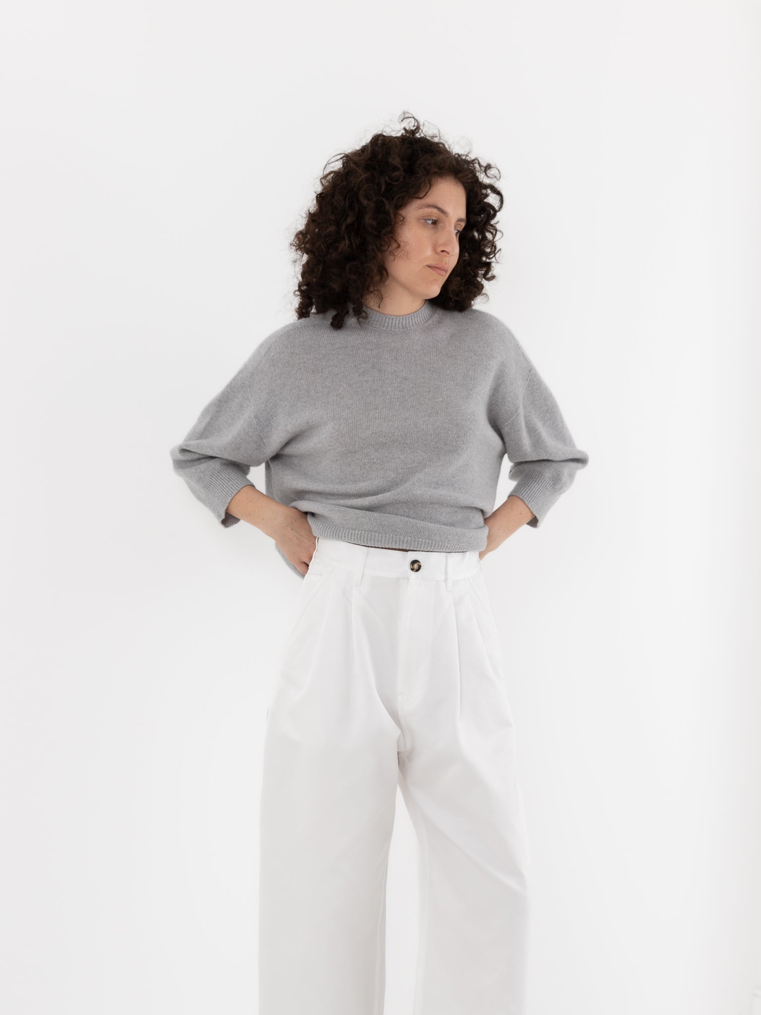 Sofie D'Hoore Polke Pant in Swan - SOFIE D'HOORE at Worthwhile