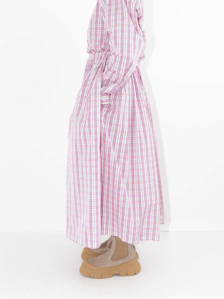 Sofie D'Hoore Shea Skirt, Pink Check - Worthwhile