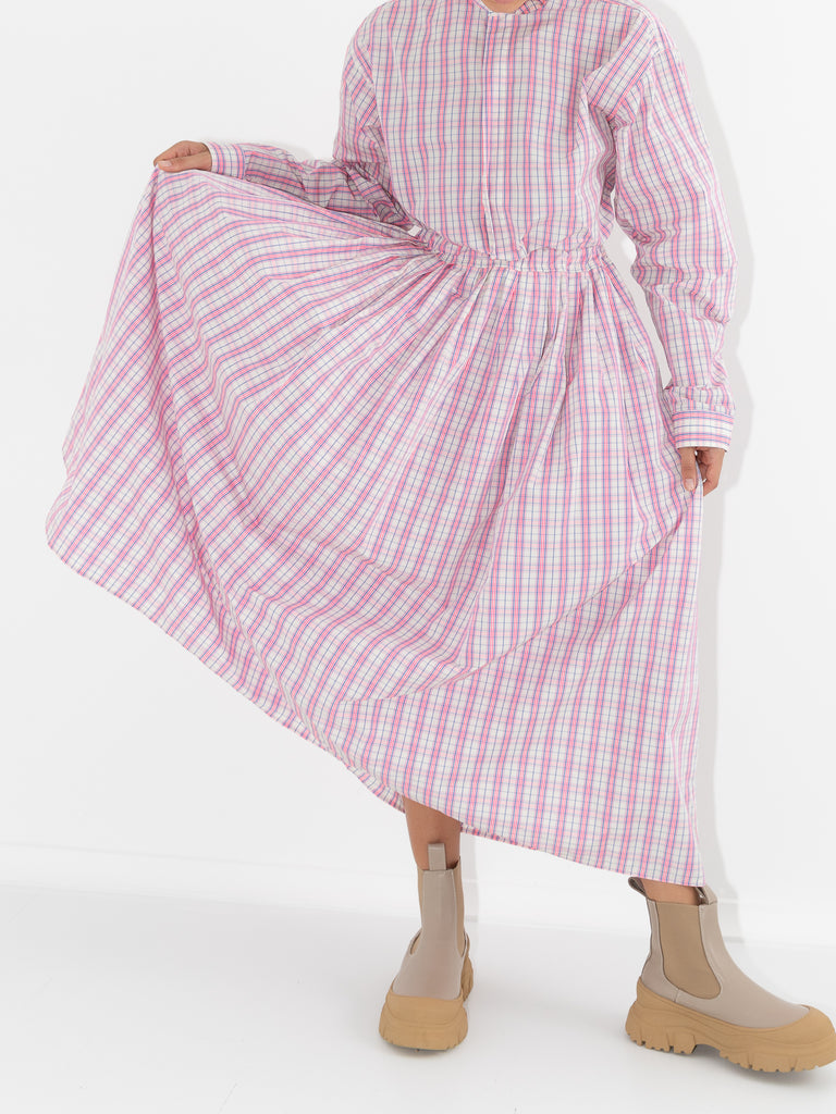 Sofie D'Hoore Shea Skirt, Pink Check - Worthwhile