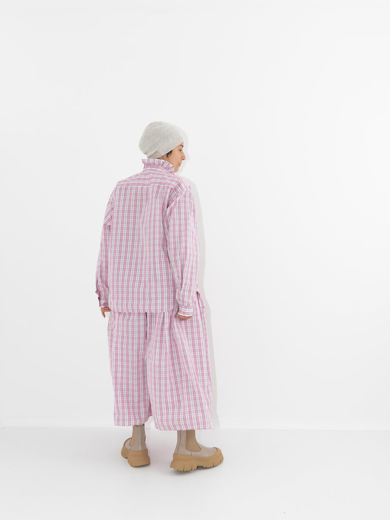 Sofie D'Hoore Blizzard Shirt, Pink Check - Worthwhile