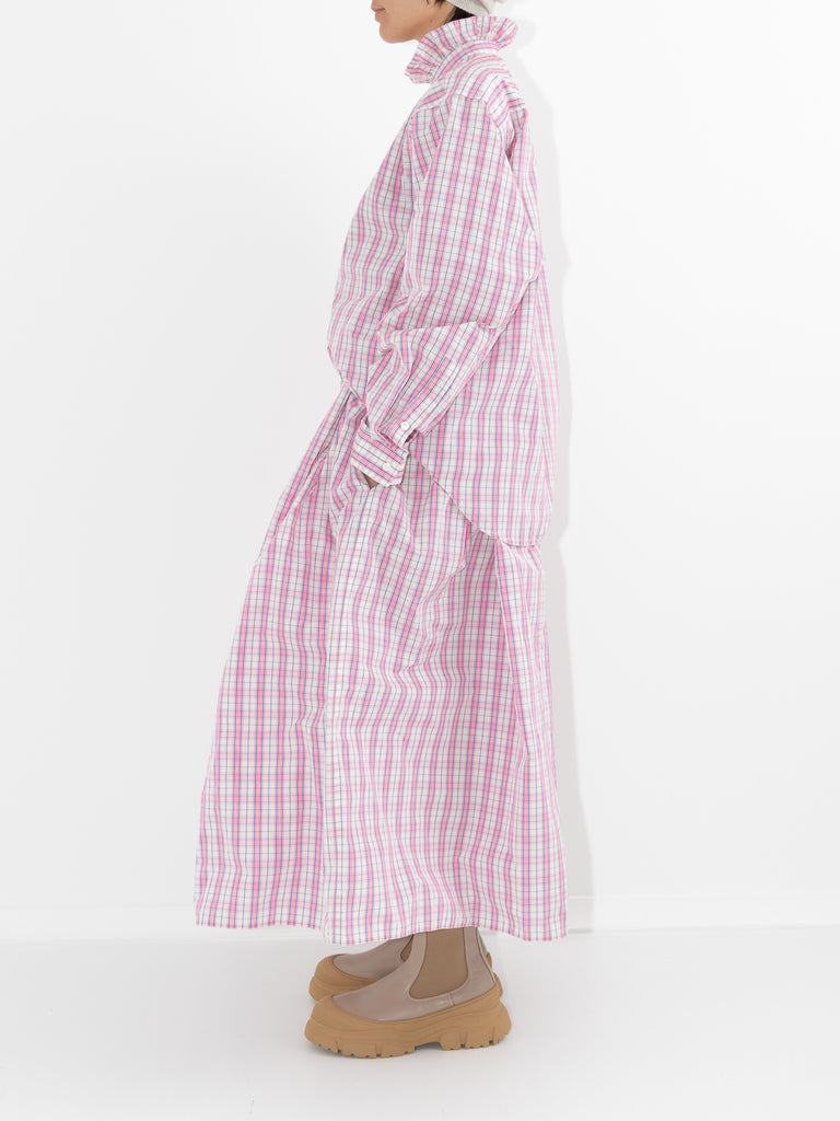 Sofie D'Hoore Blizzard Shirt, Pink Check - Worthwhile