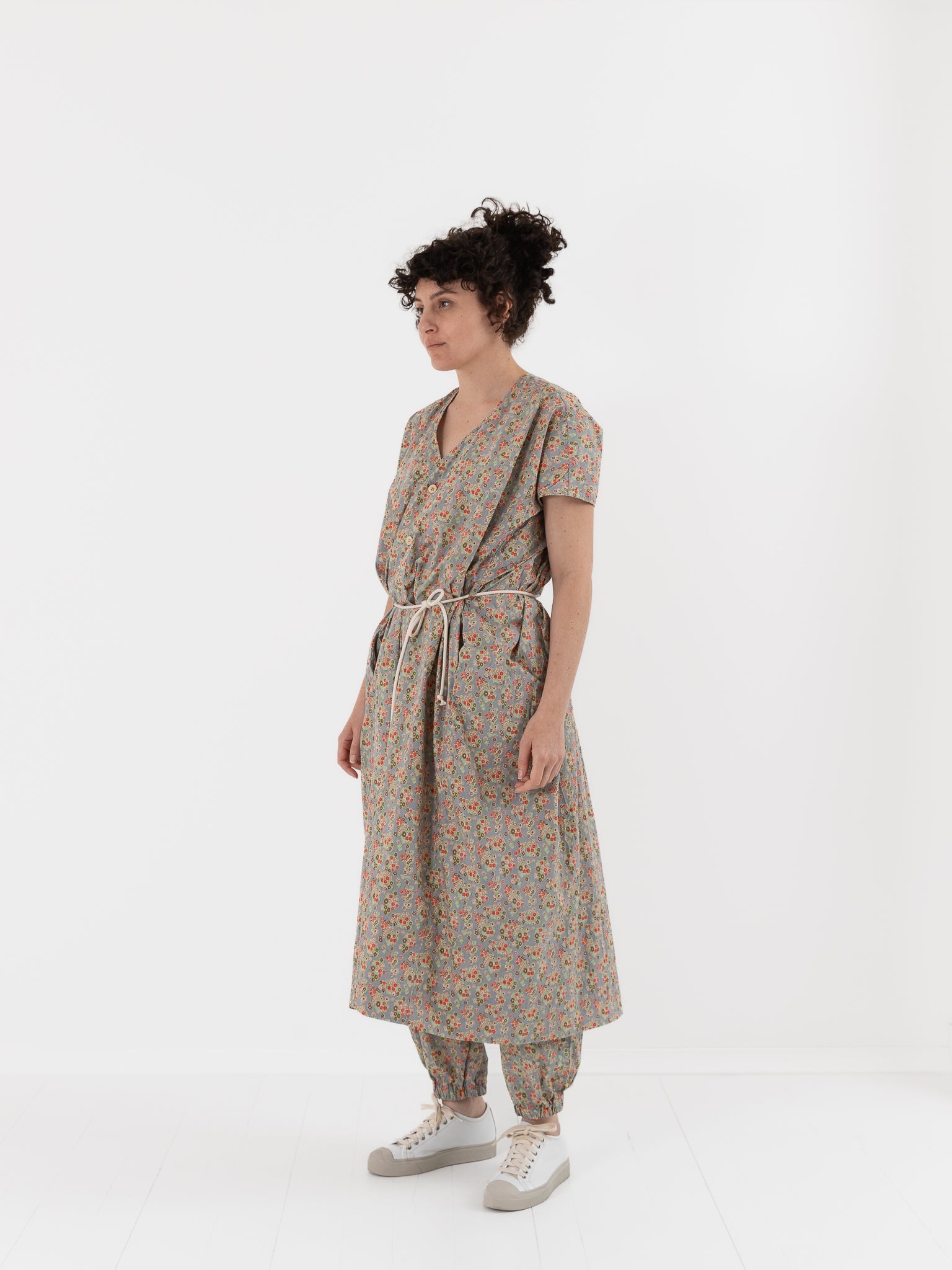 SONO Dante Dress in Dusty Blue Floral - SONO at Worthwhile - shop DRESS