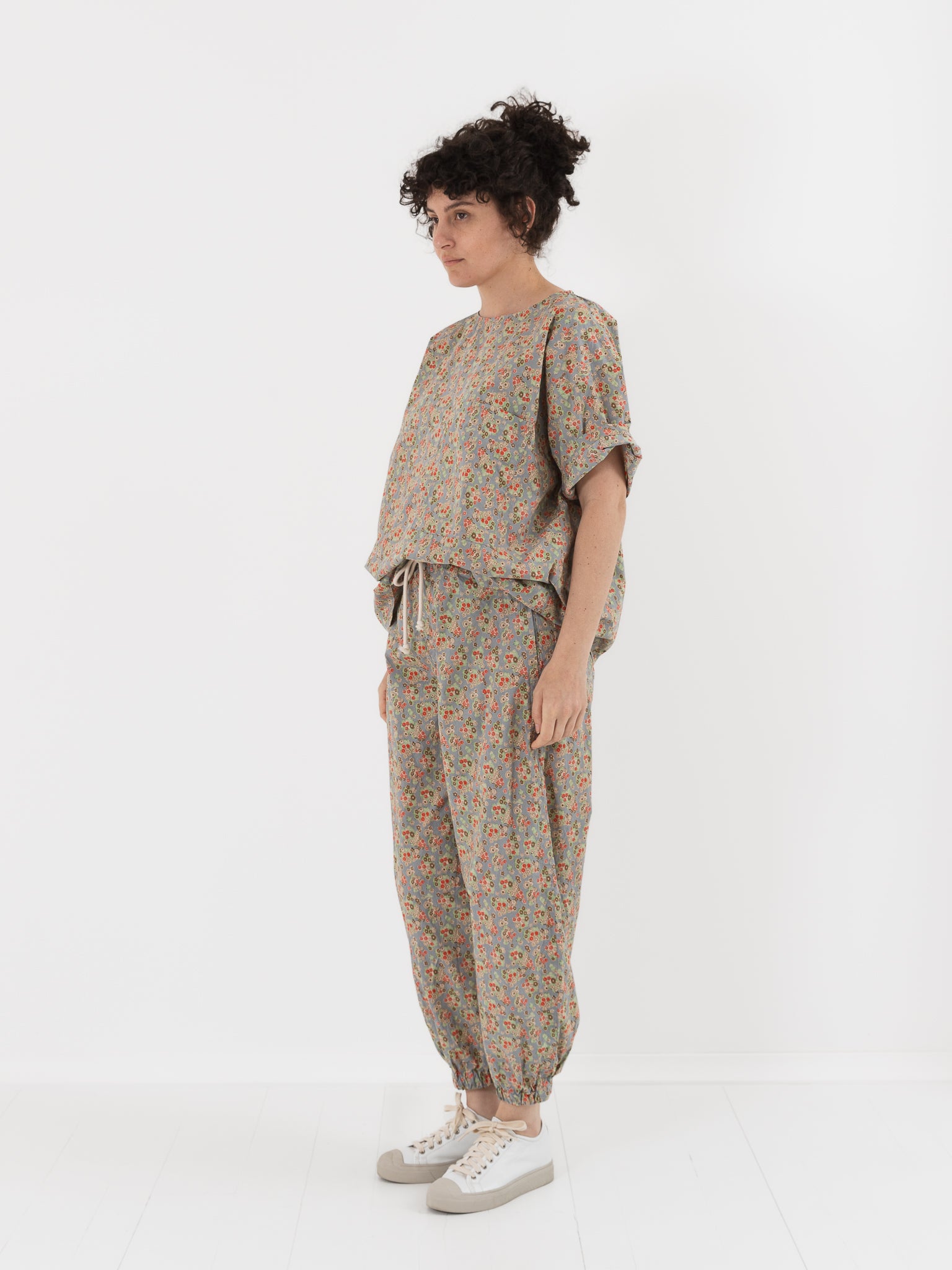 SONO Jamie Joggers in Dusty Blue Floral - SONO at Worthwhile - shop PANT