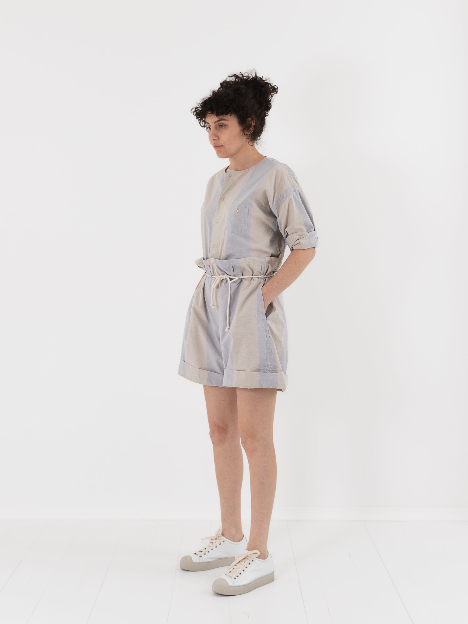 SONO Shanti Shorts in Dusty Stripe - SONO at Worthwhile - shop PANT
