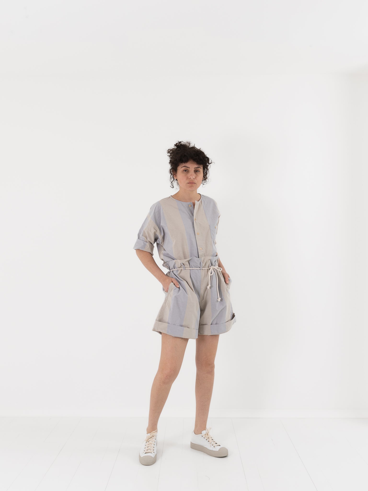 SONO Shanti Shorts in Dusty Stripe - SONO at Worthwhile - shop PANT