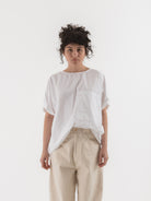 SONO Friedrich Tee in White - SONO at Worthwhile - shop TOP