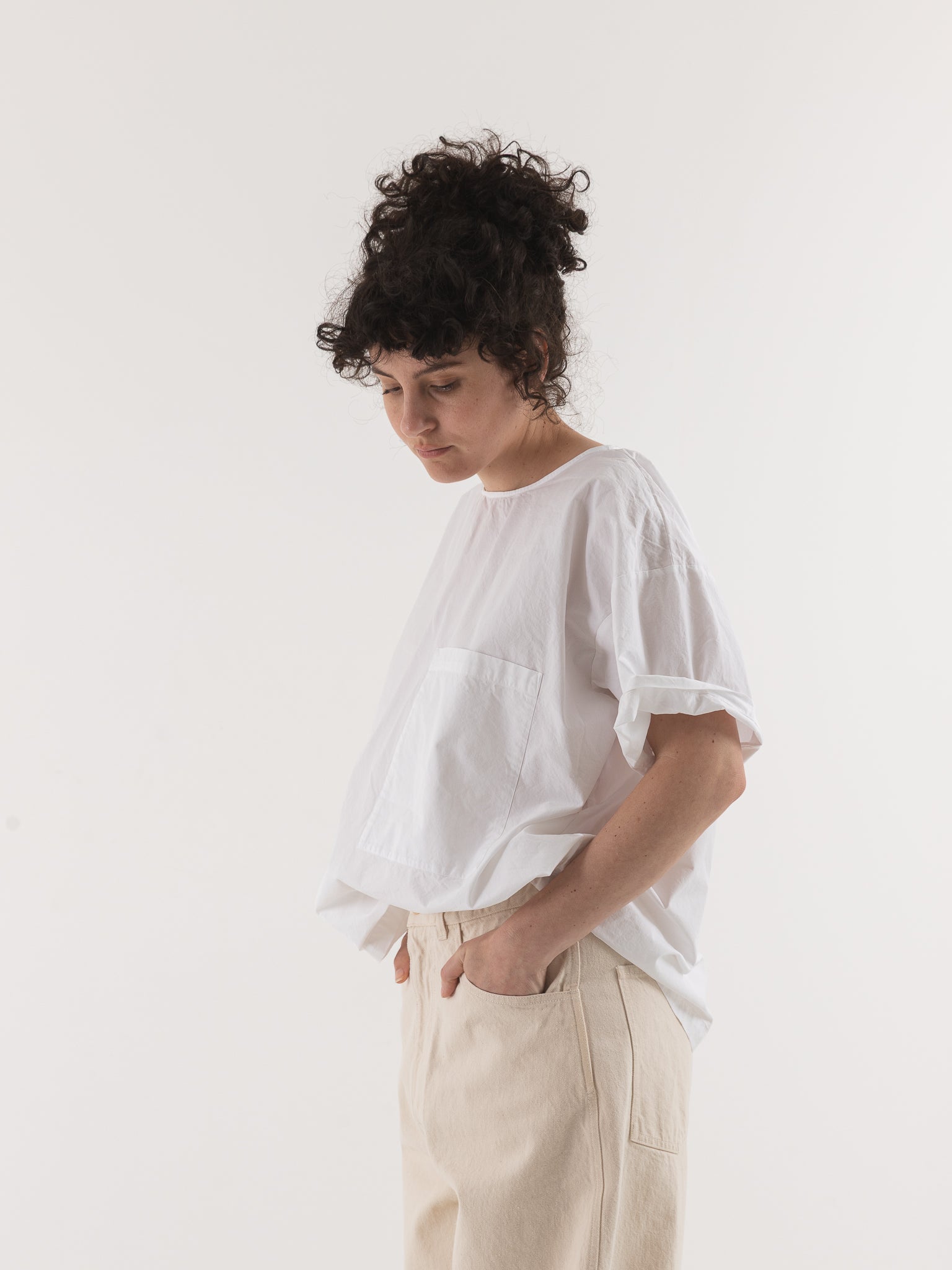 SONO Friedrich Tee in White - SONO at Worthwhile - shop TOP