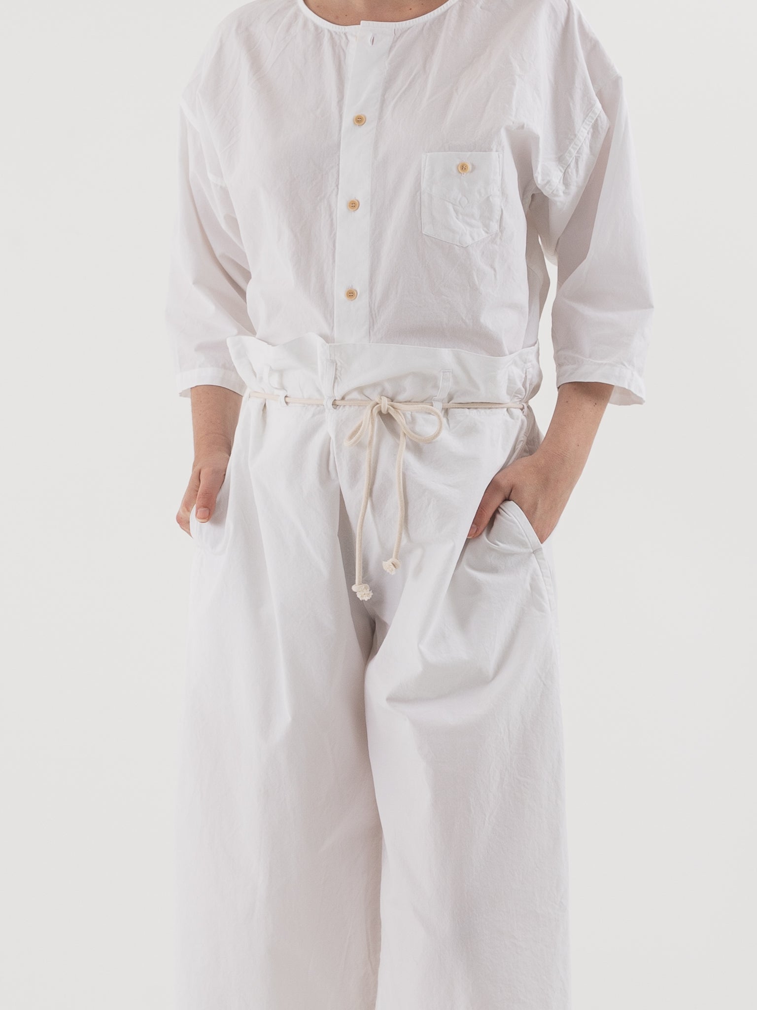 SONO Tucker Trousers in White - SONO at Worthwhile - shop PANT