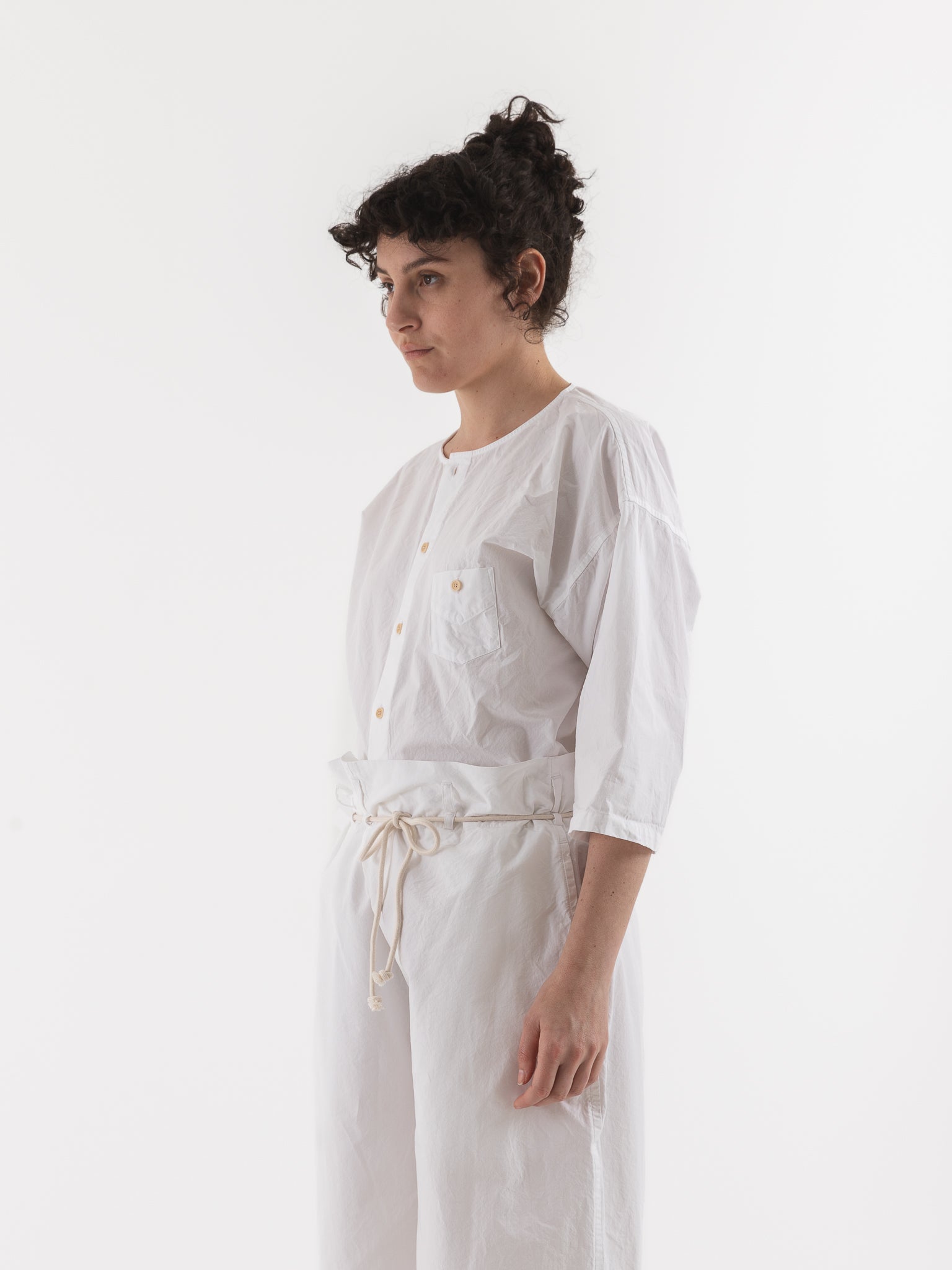 SONO Sheldon Shirt in White - SONO at Worthwhile - shop TOP