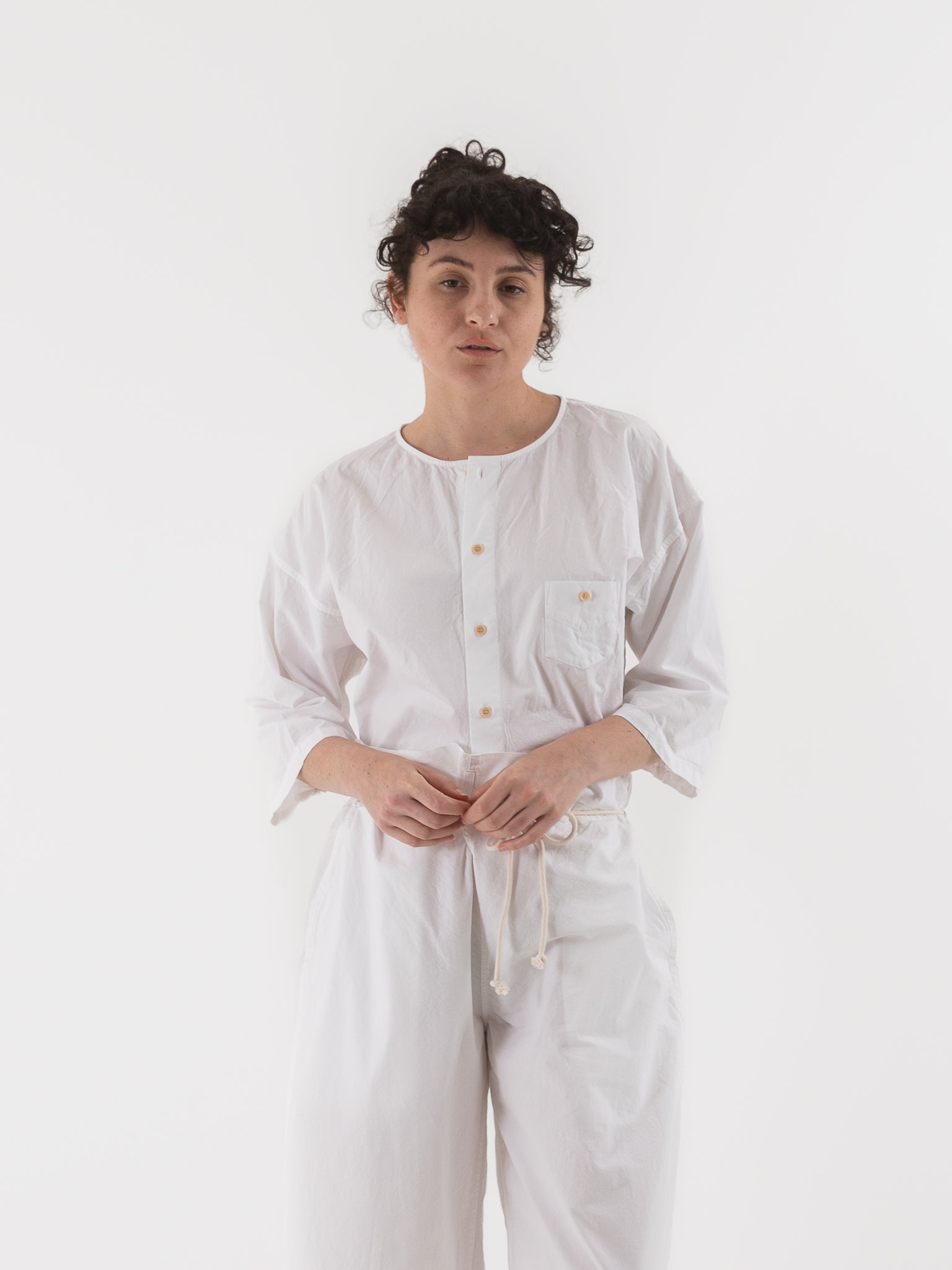SONO Sheldon Shirt in White - SONO at Worthwhile - shop TOP