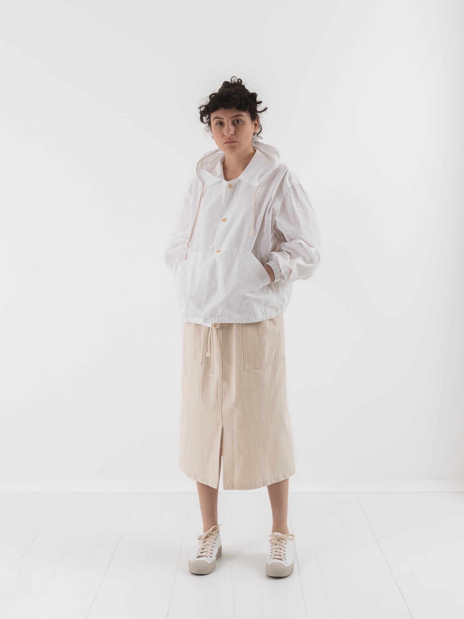 SONO Huckle Hoodie in White - SONO at Worthwhile - shop JACKET