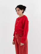 SONO Caspa Cardigan in Red - SONO at Worthwhile - shop CARDIGAN
