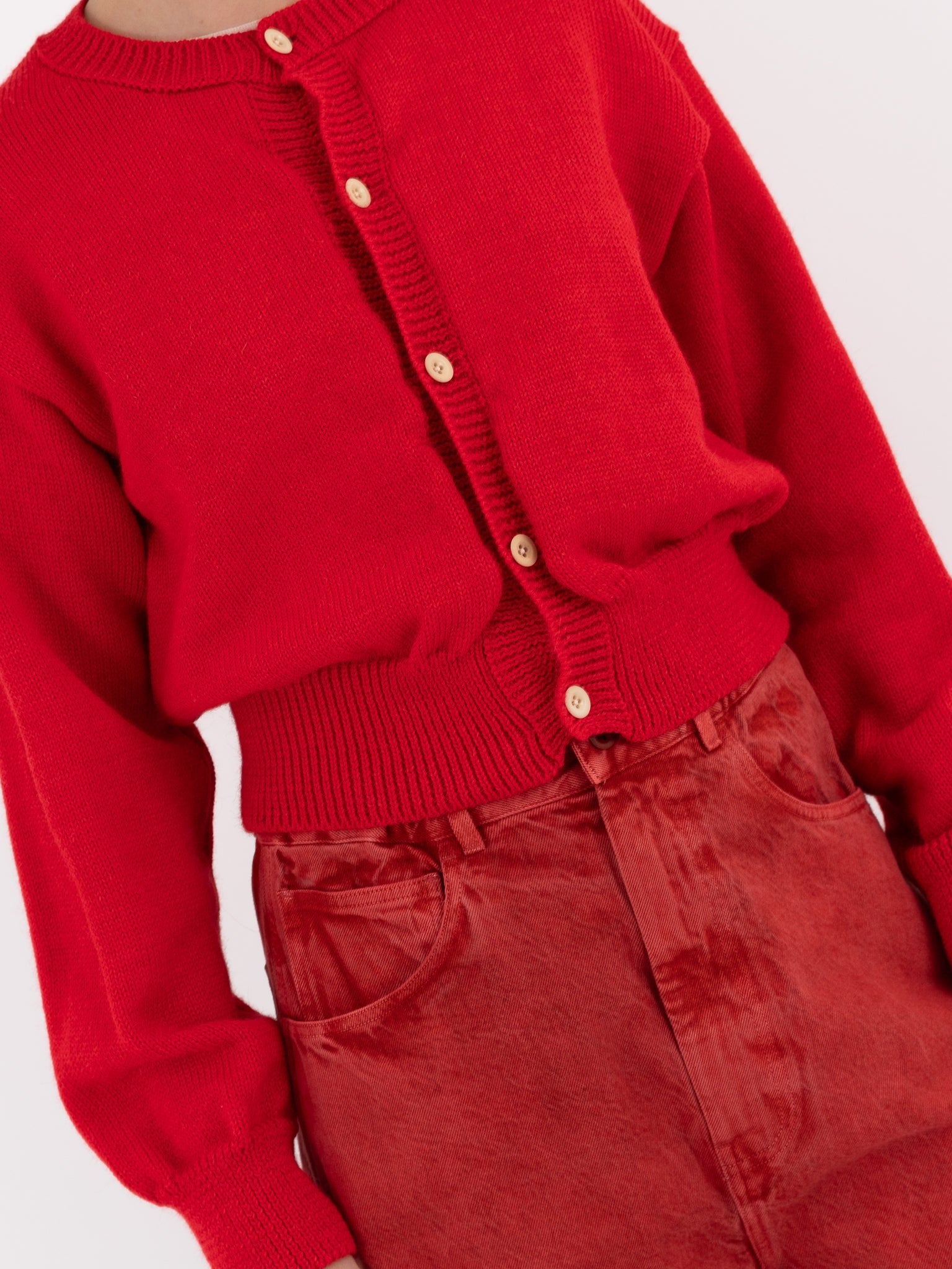 SONO Caspa Cardigan in Red - SONO at Worthwhile - shop CARDIGAN