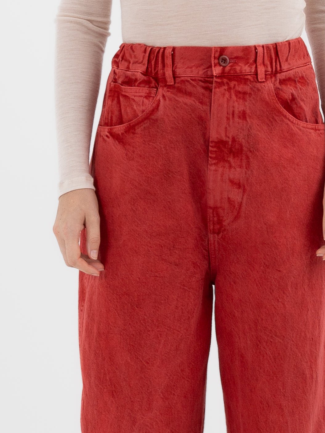 SONO Jah Jeans in Red - SONO at Worthwhile - shop PANT