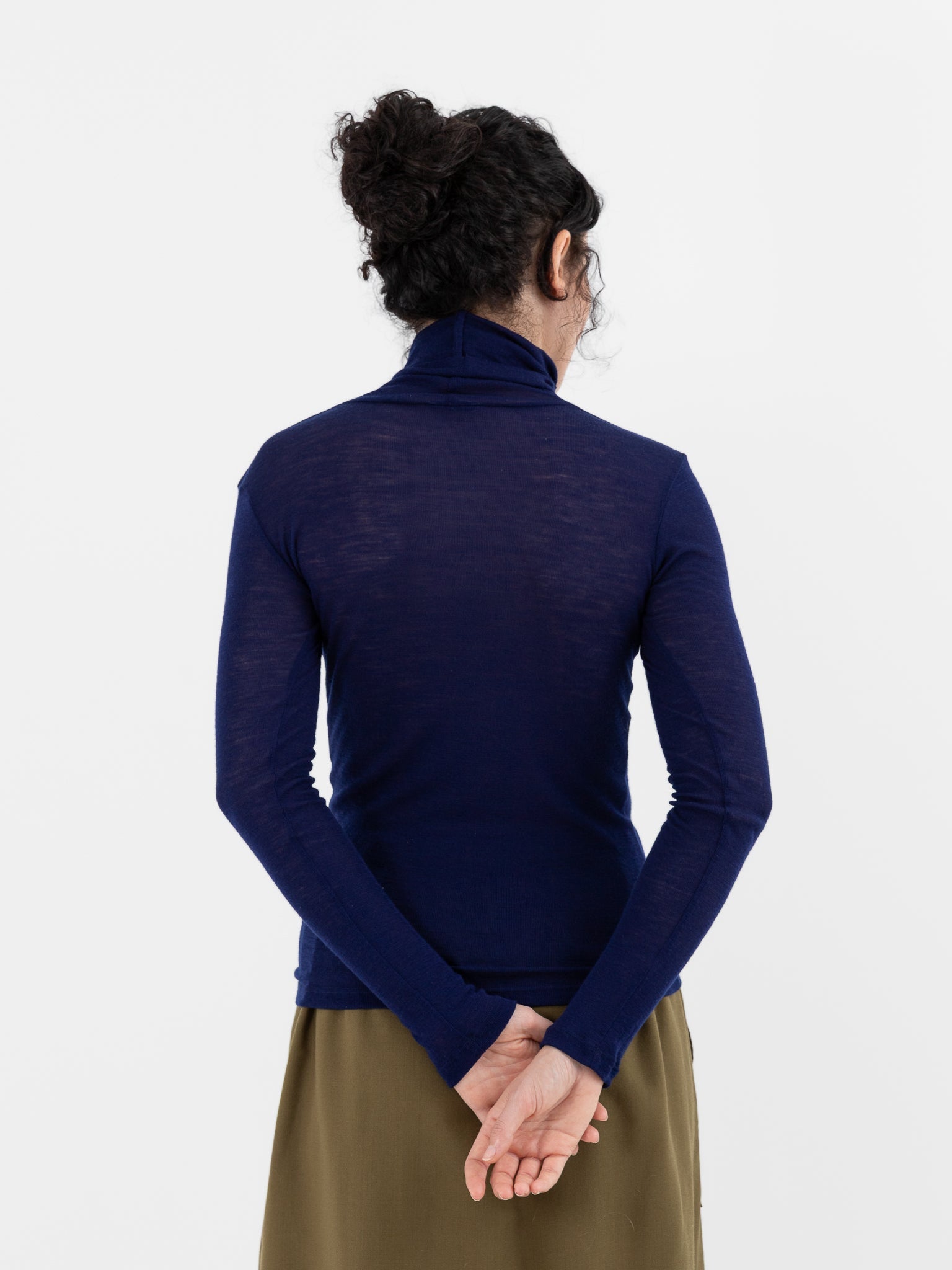 SONO Roberta Rollneck Tee in Indigo - SONO at Worthwhile - shop TOP