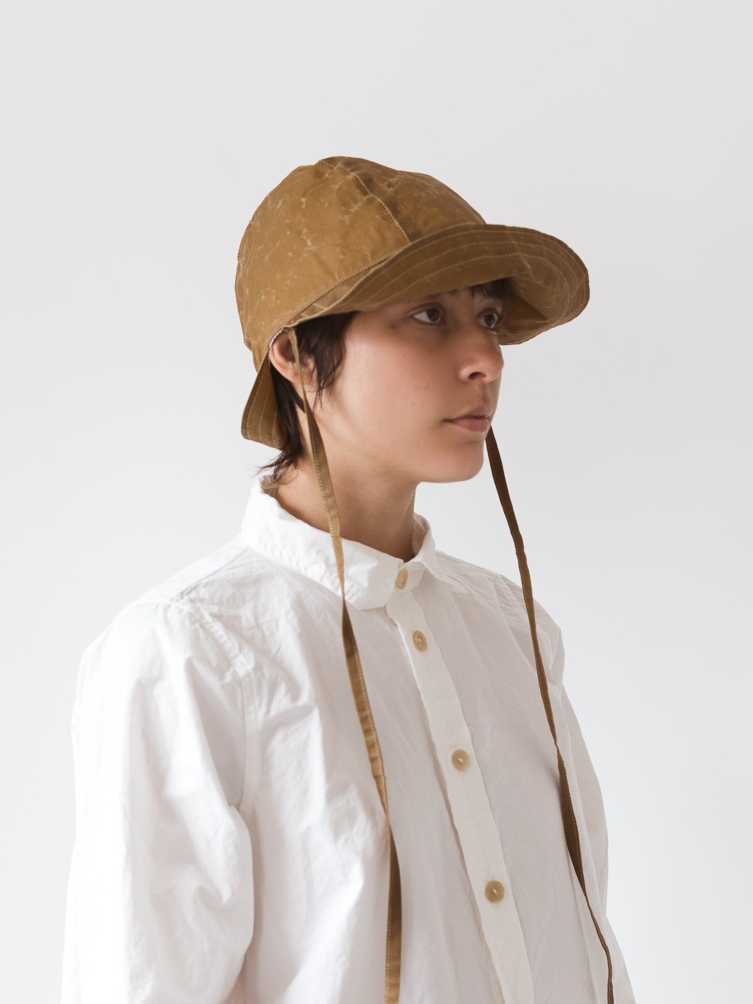 Studio Kettle Bonnet Hat, Beeswax Khaki