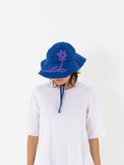 Studio Kettle Codhead Hat with Flower, Royal Blue - Worthwhile, Inc.