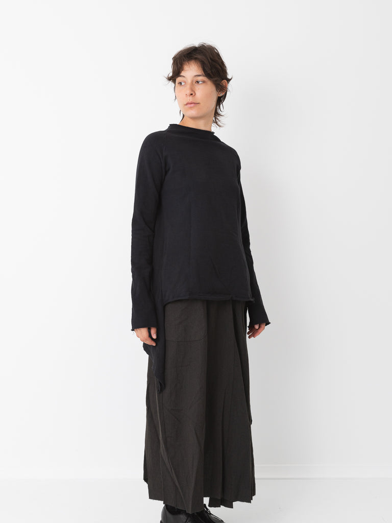 Atelier Suppan Tied Sweater, Almost Black - Worthwhile