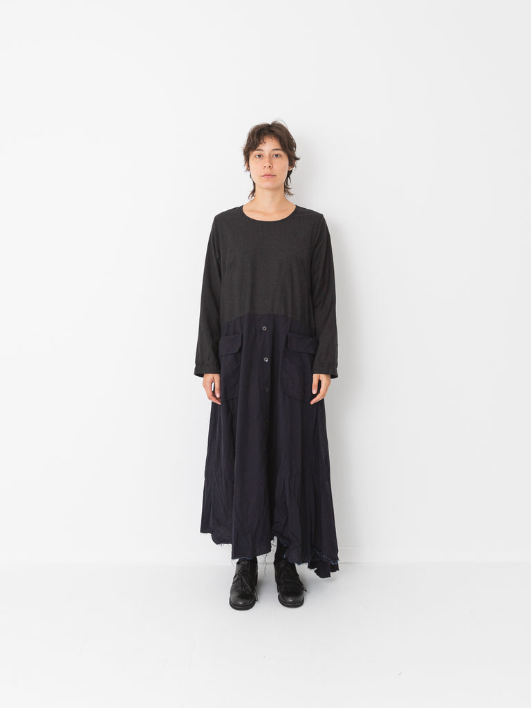 Atelier Suppan Mixed Material Dress - Worthwhile