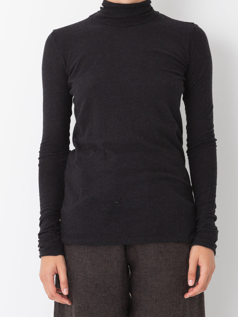 Atelier Suppan Tied Tee Shirt, Black - Worthwhile