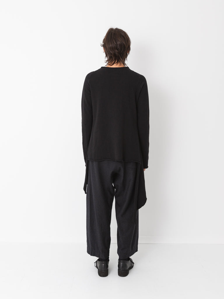 Atelier Suppan Tied Sweater, Black - Worthwhile