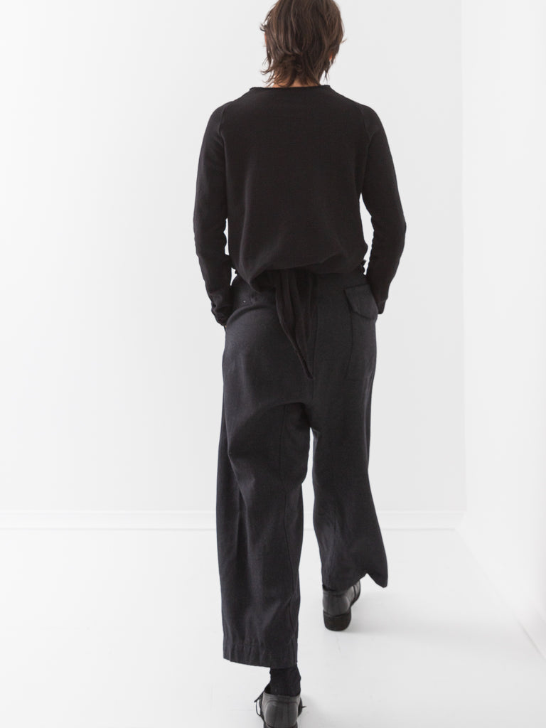 Atelier Suppan Tied Sweater, Black - Worthwhile