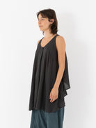 Atelier Suppan Back Crossed Top, Dark - Worthwhile