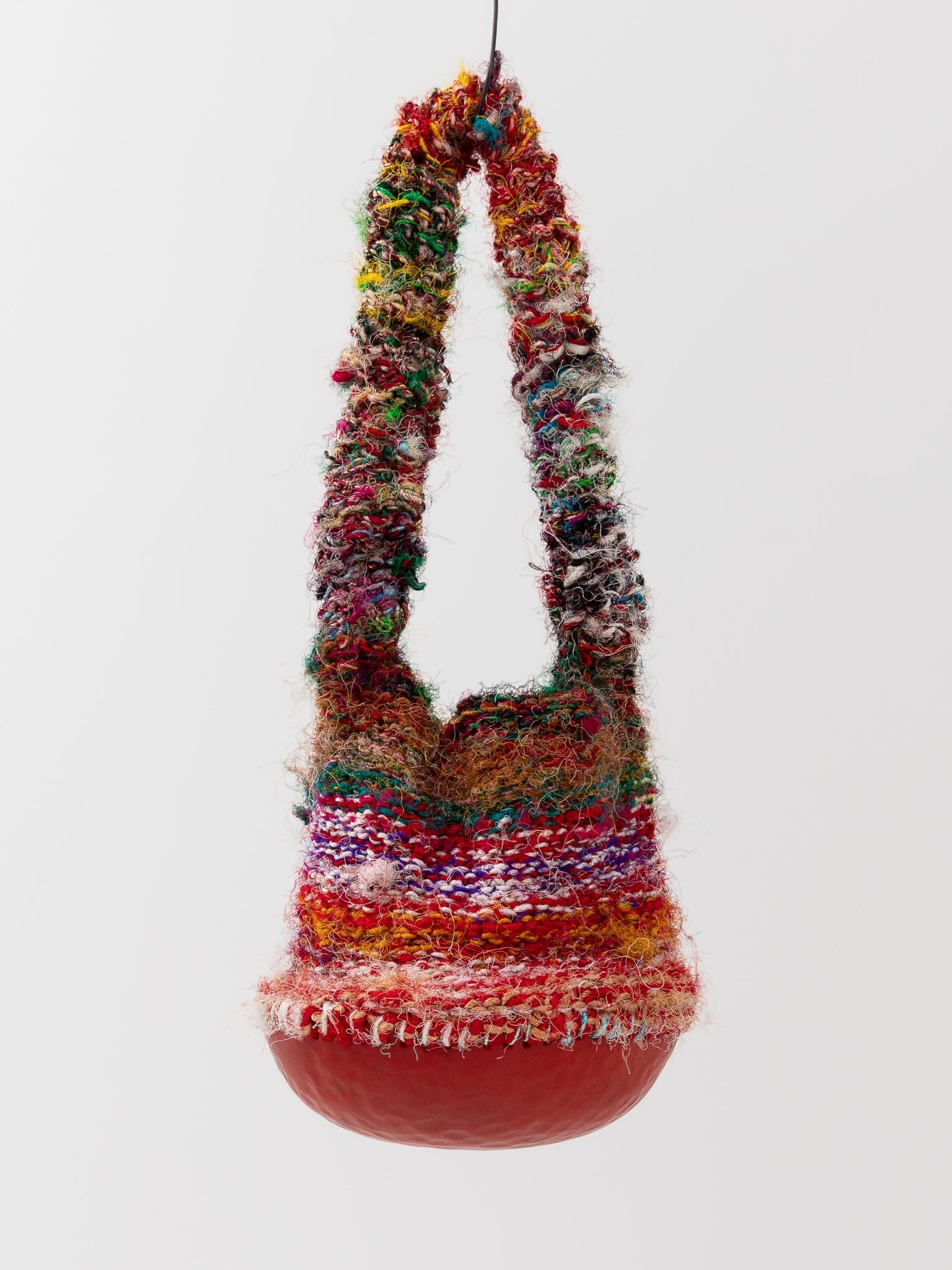 The Backward Vendor Silk Bowl Single Bag in Red - THE BACKWARD VENDOR at Worthwhile - shop BAG