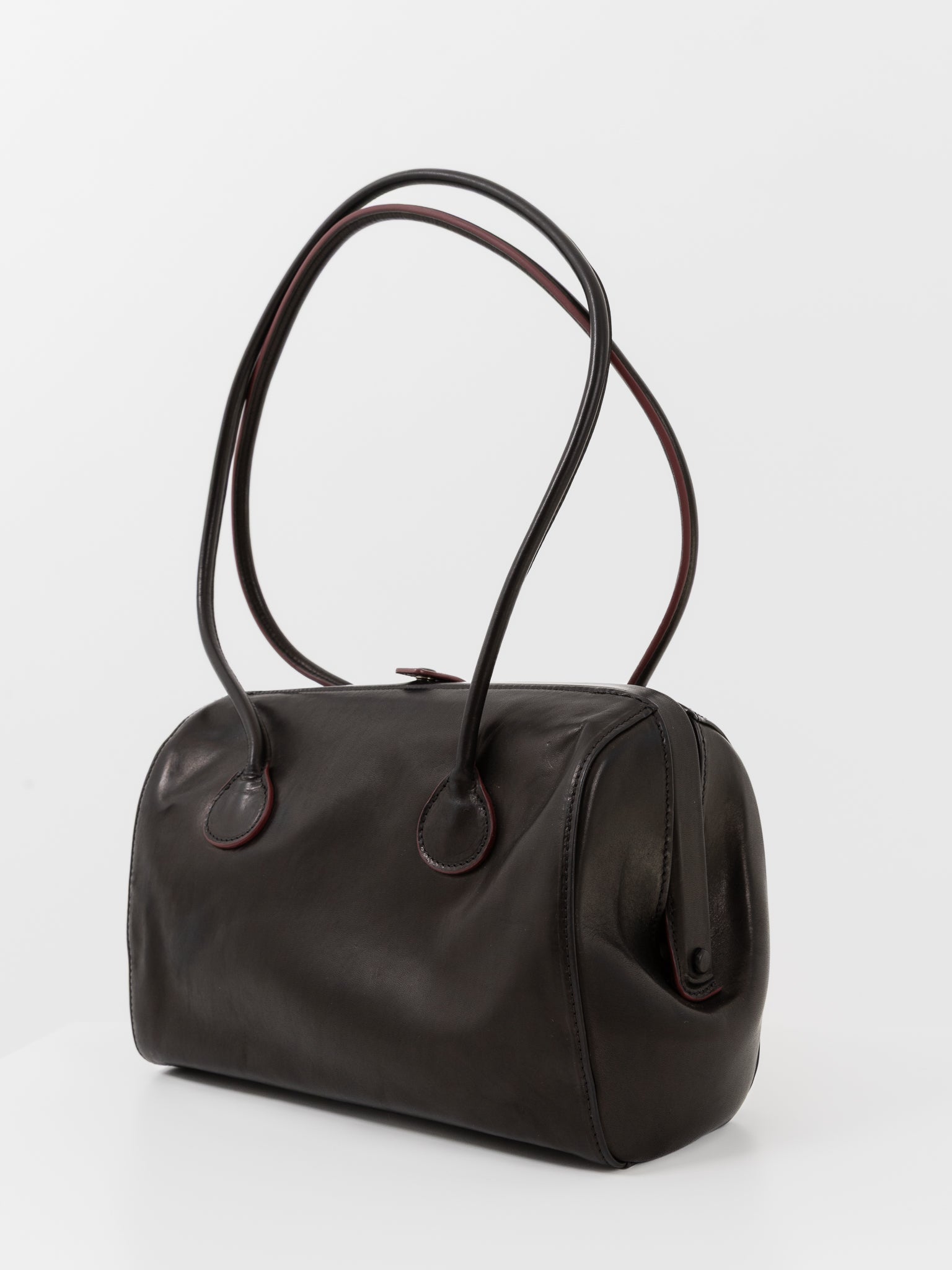 The Backward Vendor Tanker Shoulder Bag in Black - THE BACKWARD VENDOR at Worthwhile - shop BAG