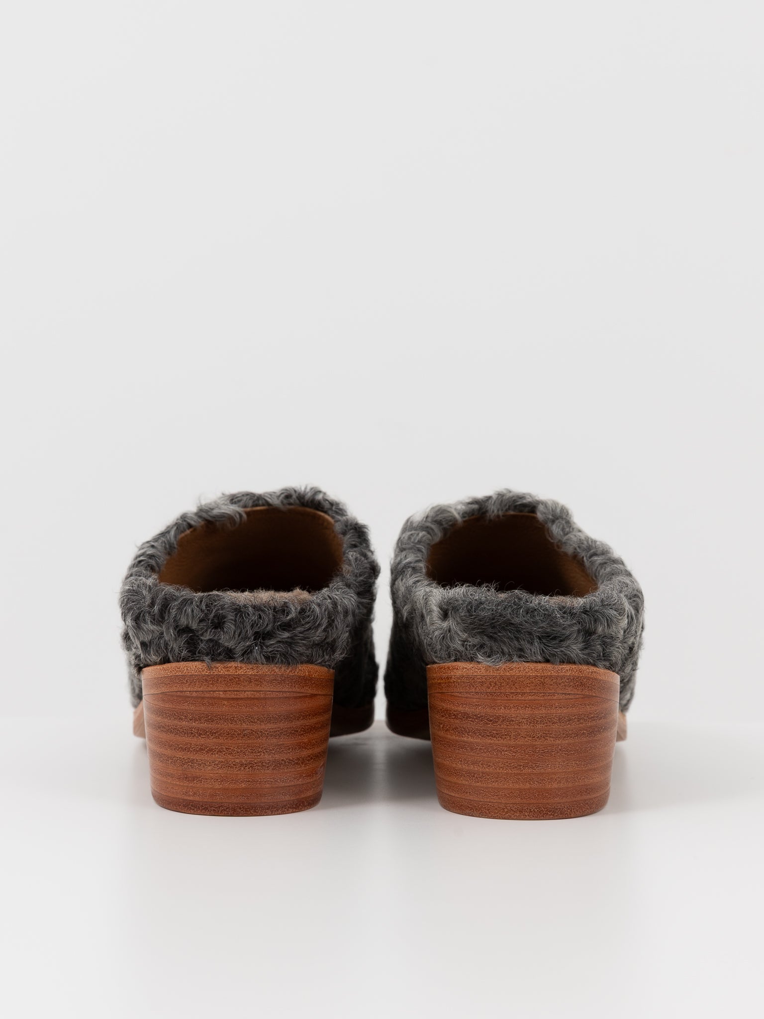 The Backward Vendor Cattle Mule in Grey - THE BACKWARD VENDOR at Worthwhile - shop SHOES