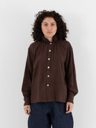 The Backward Vendor Gathering Shirt in Peanut Tree - THE BACKWARD VENDOR at Worthwhile - shop TOP