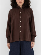 The Backward Vendor Gathering Shirt in Peanut Tree - THE BACKWARD VENDOR at Worthwhile - shop TOP