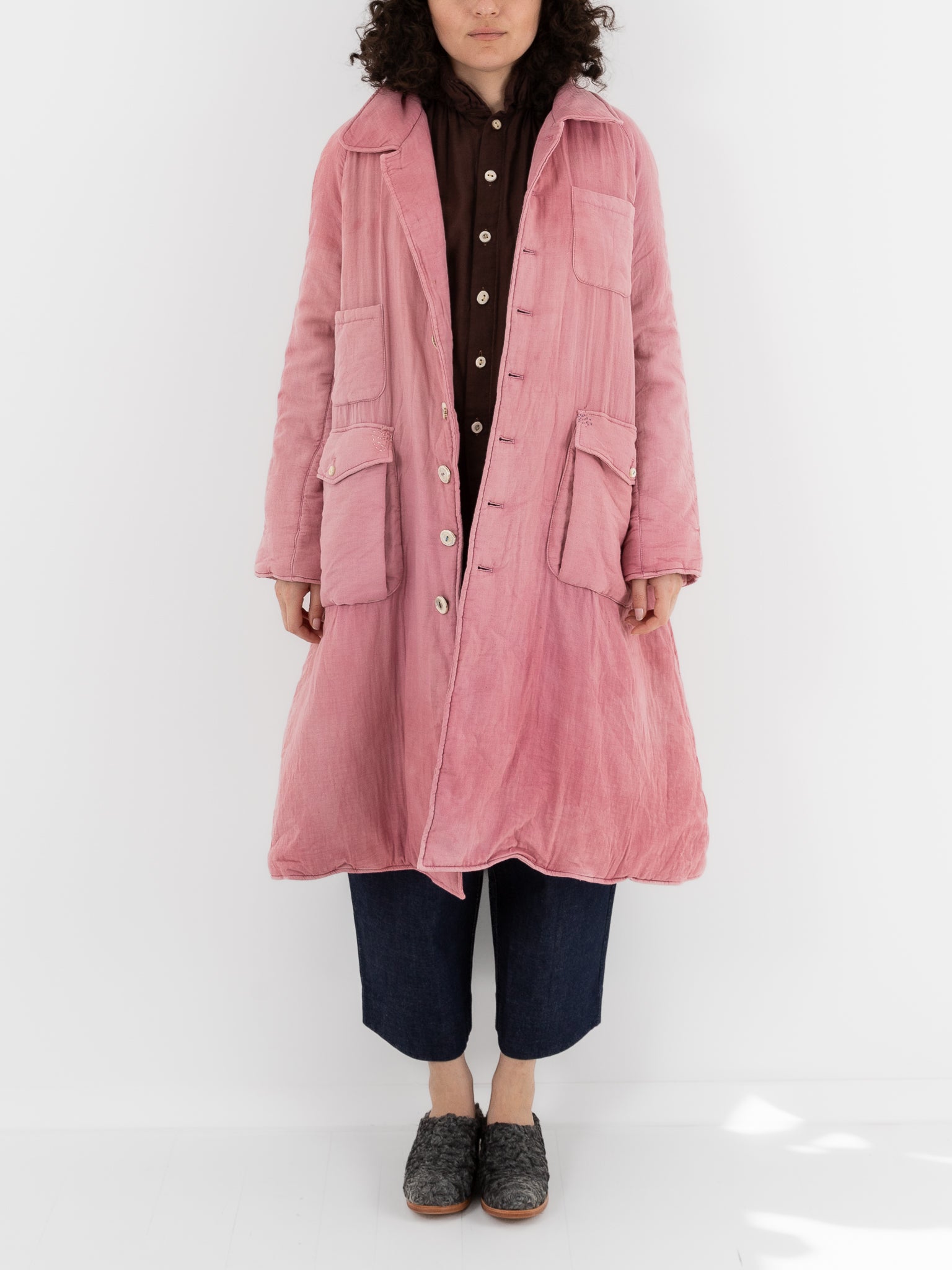 The Backward Vendor Mariner Trench Puffer in Wine - THE BACKWARD VENDOR at Worthwhile - shop COAT