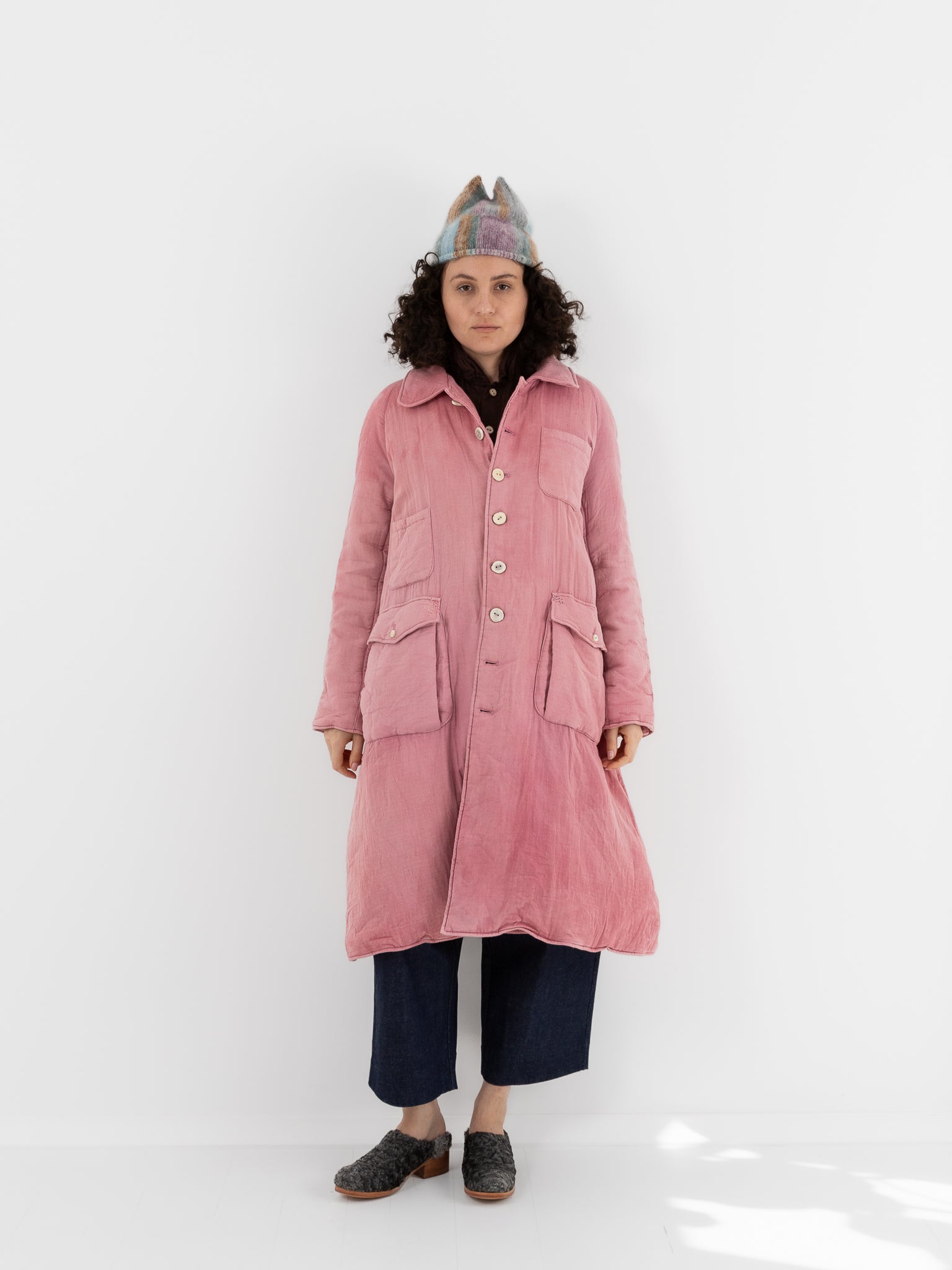 The Backward Vendor Mariner Trench Puffer in Wine - THE BACKWARD VENDOR at Worthwhile - shop COAT