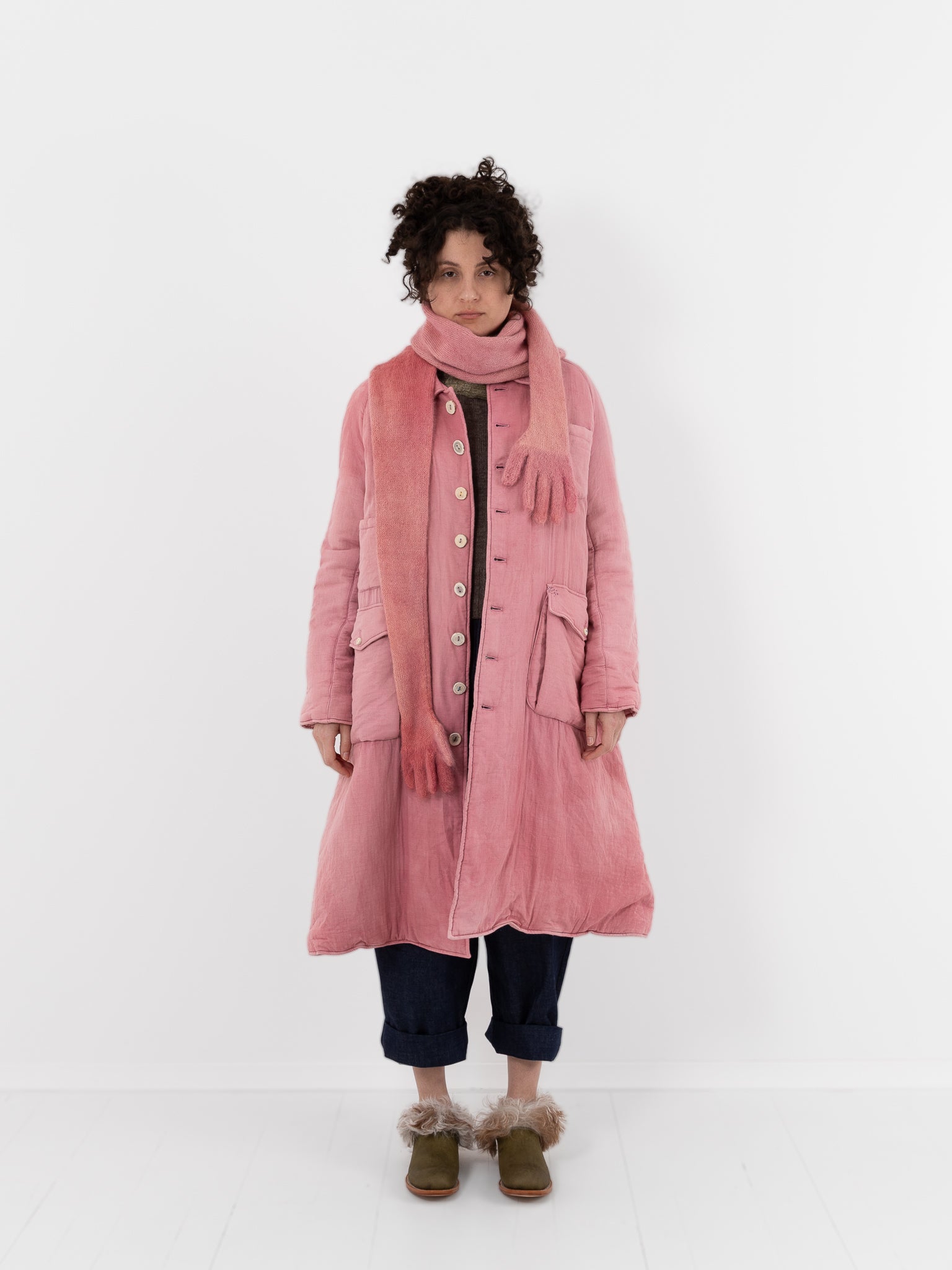 The Backward Vendor Huggy Scarf in Wine - THE BACKWARD VENDOR at Worthwhile - shop SCARF