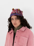 The Backward Vendor Corner Hat in Mixed Silk - THE BACKWARD VENDOR at Worthwhile - shop HAT