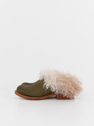 The Backward Vendor Cattle Clog in Taupe Curl - THE BACKWARD VENDOR at Worthwhile - shop SHOES