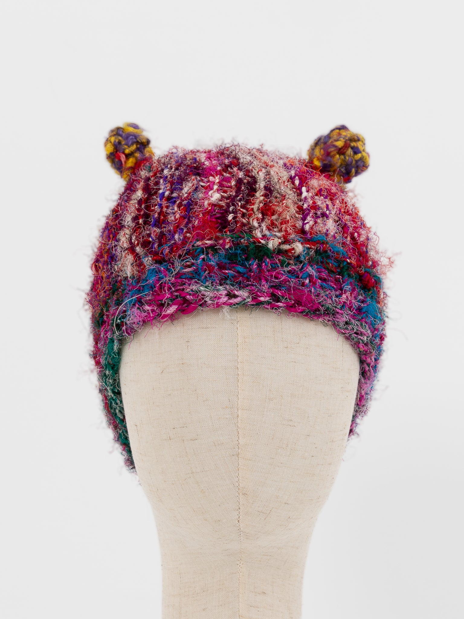 The Backward Vendor Corner Hat in Mixed Silk - THE BACKWARD VENDOR at Worthwhile - shop HAT