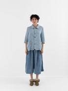 The Backward Vendor Float Trousers in Indigo - THE BACKWARD VENDOR at Worthwhile - shop TOP