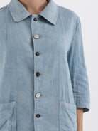 The Backward Vendor Mid Core Jacket in Light Indigo - THE BACKWARD VENDOR at Worthwhile - shop JACKET