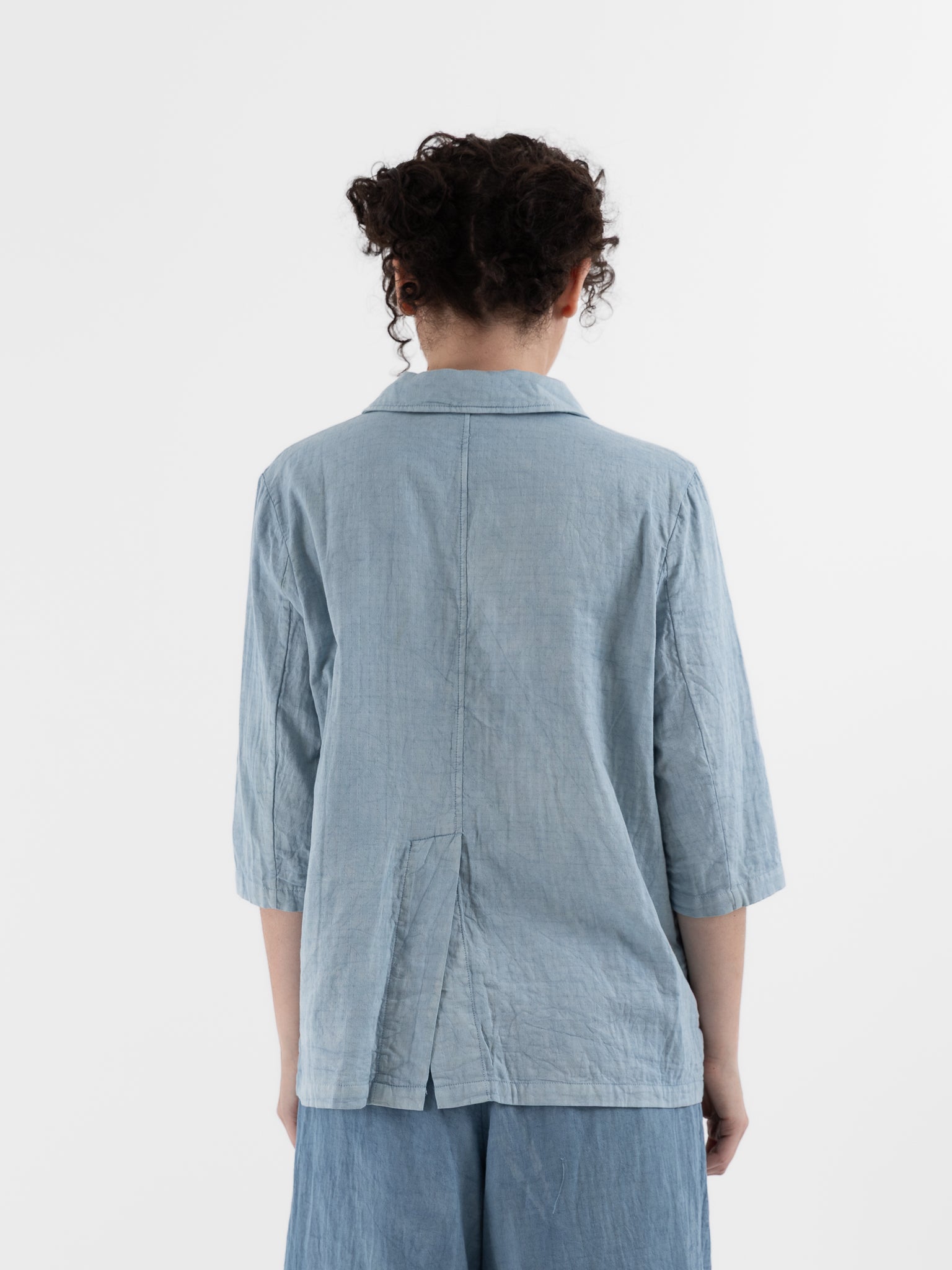 The Backward Vendor Mid Core Jacket in Light Indigo - THE BACKWARD VENDOR at Worthwhile - shop JACKET