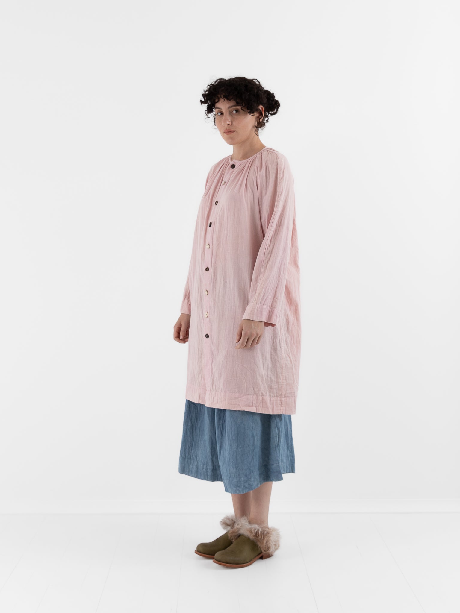 The Backward Vendor Long Mist Blouse in Wine - THE BACKWARD VENDOR at Worthwhile - shop TOP