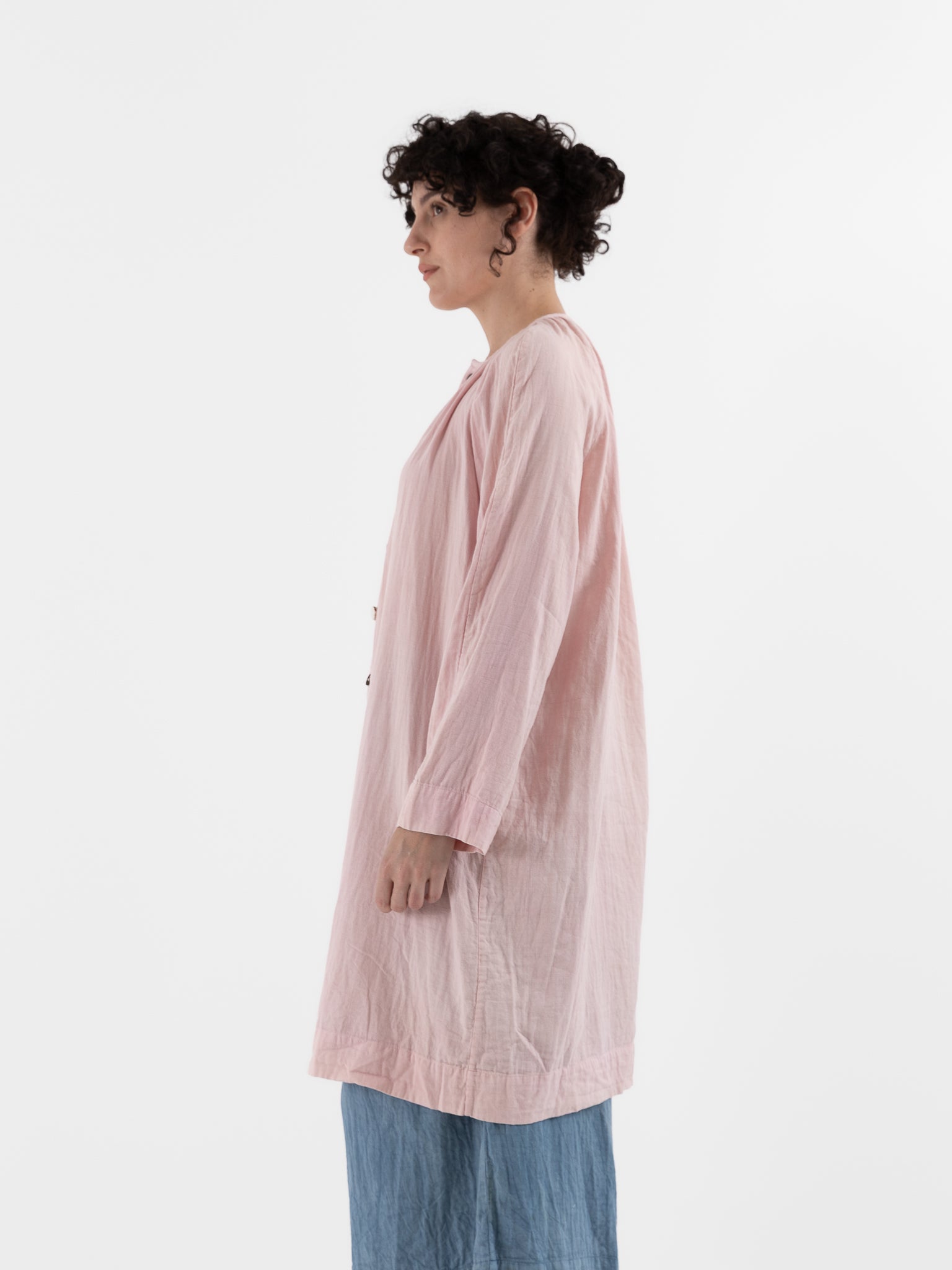 The Backward Vendor Long Mist Blouse in Wine - THE BACKWARD VENDOR at Worthwhile - shop TOP