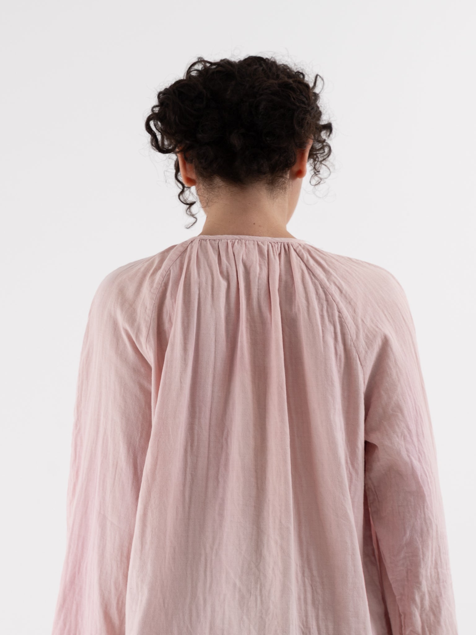 The Backward Vendor Long Mist Blouse in Wine - THE BACKWARD VENDOR at Worthwhile - shop TOP