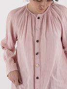 The Backward Vendor Long Mist Blouse in Wine - THE BACKWARD VENDOR at Worthwhile - shop TOP
