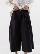 The Backward Vendor Float Trousers in Black - THE BACKWARD VENDOR at Worthwhile - shop TOP