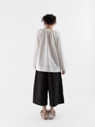 The Backward Vendor Short Mist Blouse in White - THE BACKWARD VENDOR at Worthwhile - shop TOP